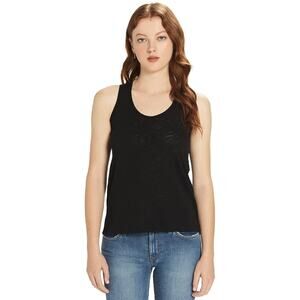 Goldie Signature Slub Racerback Boy Tank Top in Black L